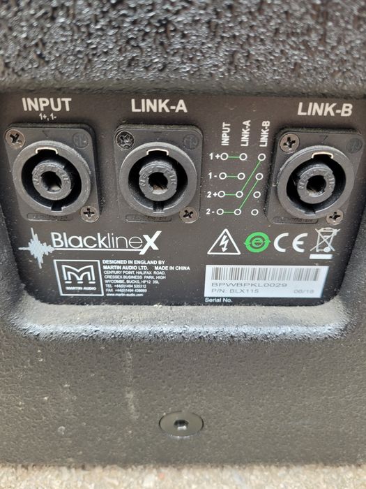 Тонколони Martin audio топове 15 инча баси 15 инча + калъфи