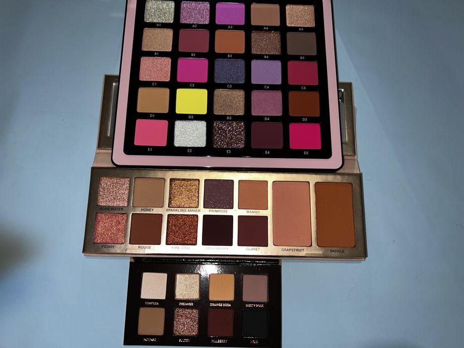 Палитри Huda,Natasha Denona,Charlotte Tilbury,ABH,Kylie,Too faced и др