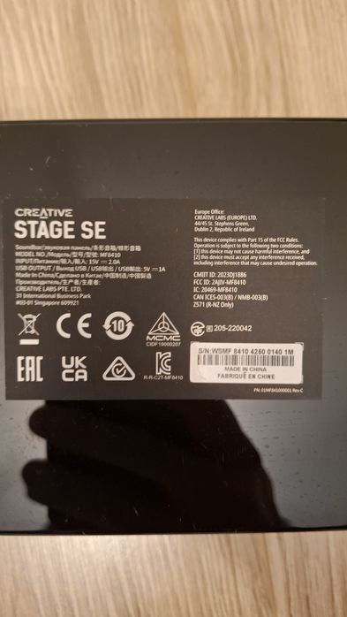 Soundbar Creative Stage SE cu Telecomanda