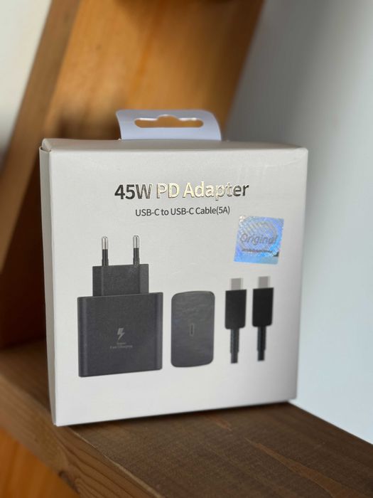 Încărcător 45W pentru Samsung + cablu 5A | Super Fast Charging|Sigilat