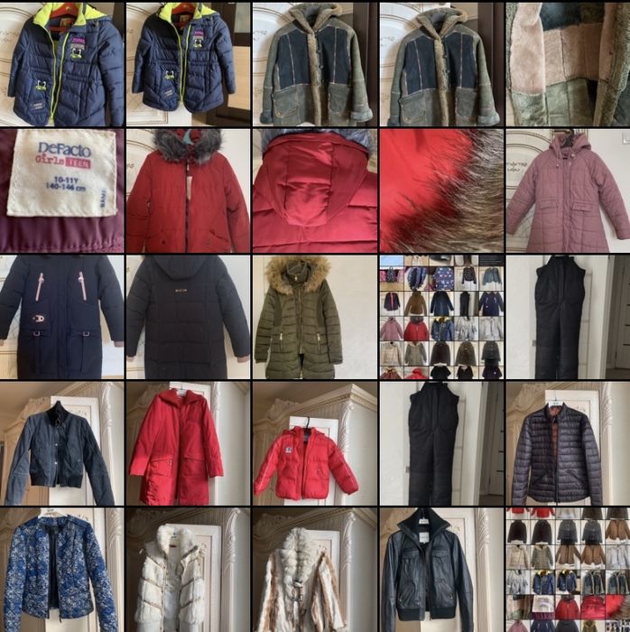 Куртки размеры разные