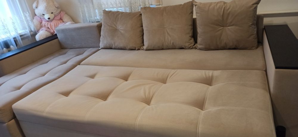 Диван кровать коричневый