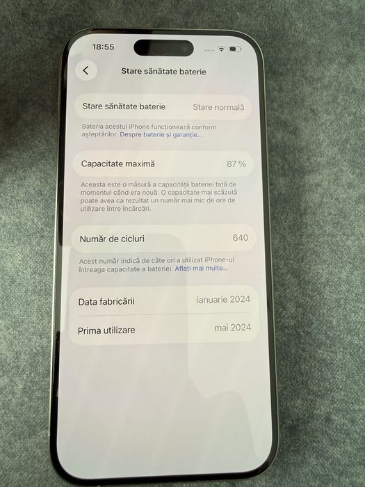Iphone 15 pro 126 GB IMPECABIL 10/10