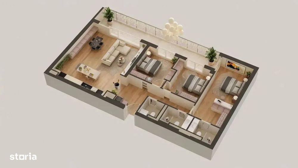 4E: Apartament luminos 4 camere, 114 mp, KronenPark Pipera — fotografia 1