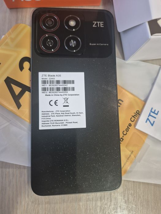 Vând telefon Nou ZTE  Blade A 35