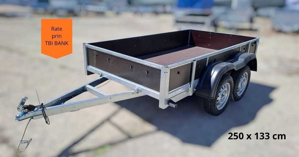 Remorca TEGO 250x133 cm dublu ax 750 kg