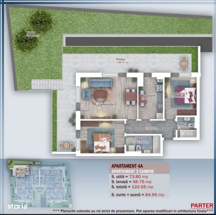 Ap. 3Cam.+Gradina (85Mp) Amenajata - Finisaje Premium / Pallady! — fotografia 1