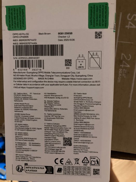 Telefon oppo 5 G , nou cu factură și garanție .