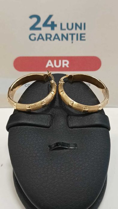 (Ag24) Cercei aur 14K 3.75gr B45097.2- Garantie 2 ani!
