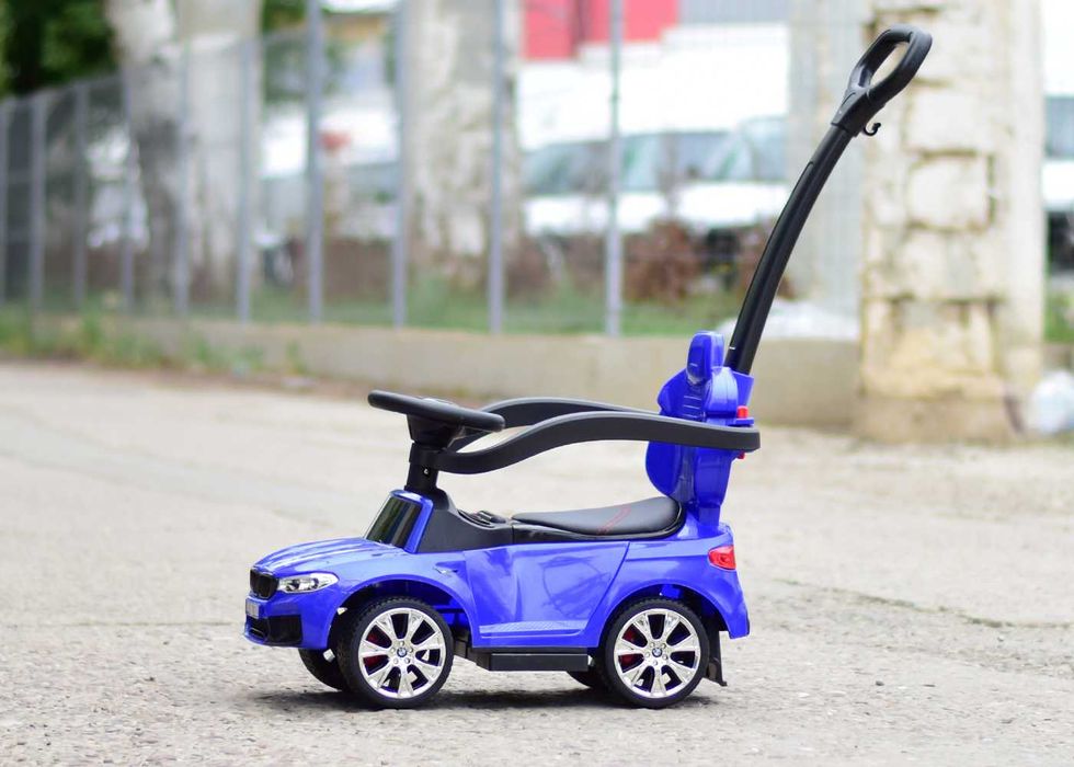 Masinuta cu maner, 2 in 1, pentru copii, BMW M5, PREMIUM