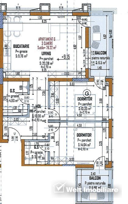 Apartamente cu 3 camere de vanzare in Marasti, proiect nou, pret promo