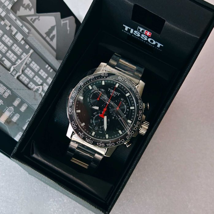 TISSOT SUPERSPORT CHRONO чисто нов оригинален с кутия мъжки часовник