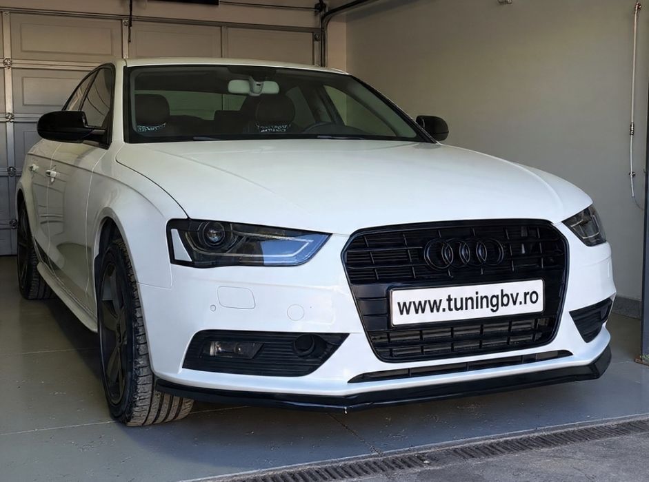 Prelungire / lip spoiler tuning sport pentru bara față Audi A4 B8 Facelift