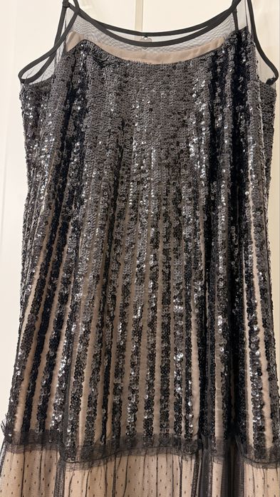 Рокля Twinset  черни пайети