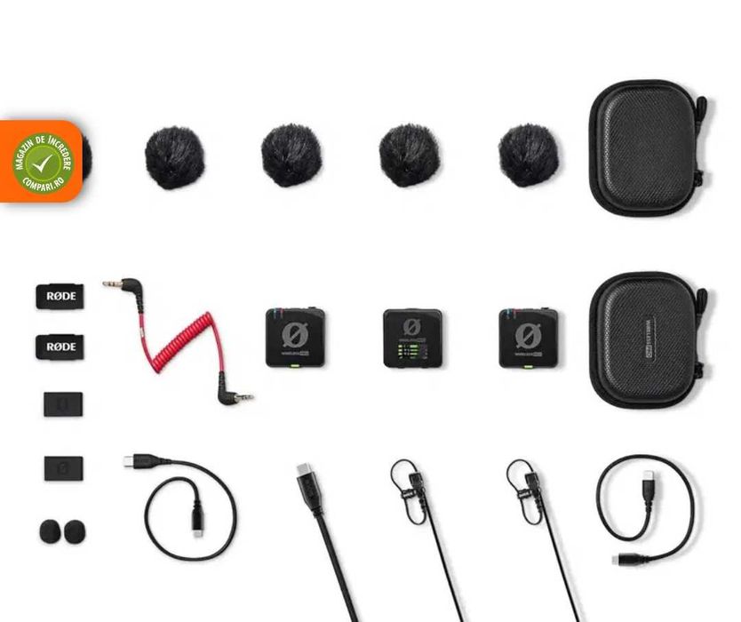 Rode Wireless Pro 2 Sistem Microfon Wireless Dual + accesorii
