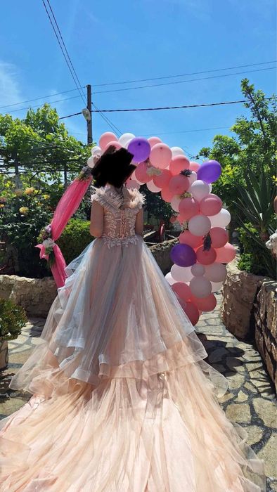 Бална рокля 2 в 1 шита по поръчка