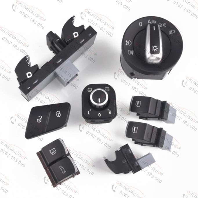 Butoane interior ornament crom mat set 8 bucati pt gama Volkswagen