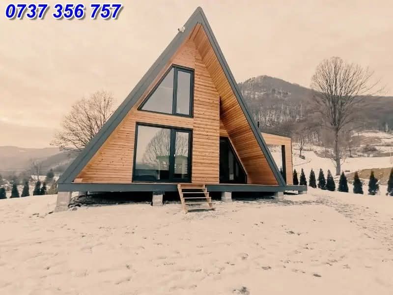 Case modulare pe structura metalica