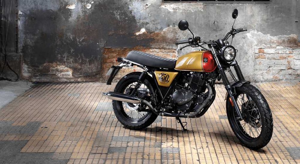 Топ Оферта Мотор Brixton BX CROMWELL 250 ABS GOLD НОВ 0км.