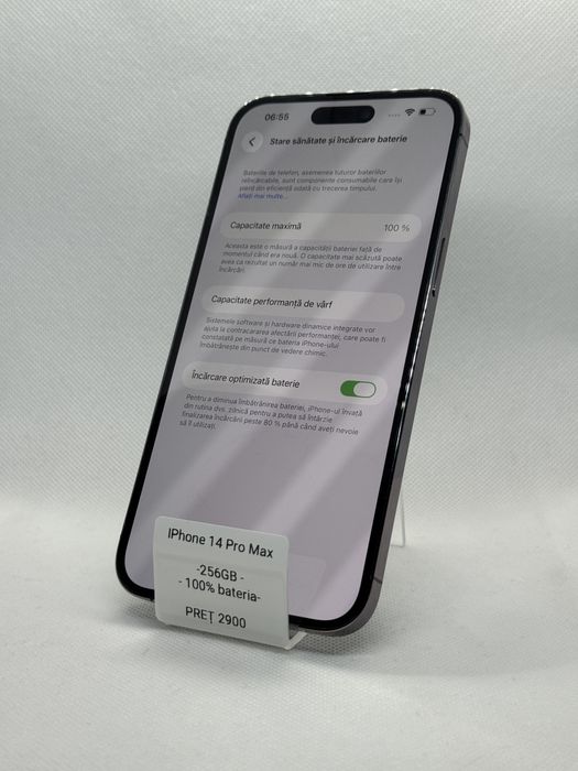 Magazin Vindem: Iphone 14 Pro Max, 256GB, 100% bateria