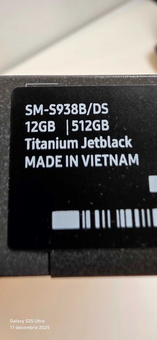 Vand sau schimb Samsung S25Ultra nou doar cu Iphone 17 Pro Nou