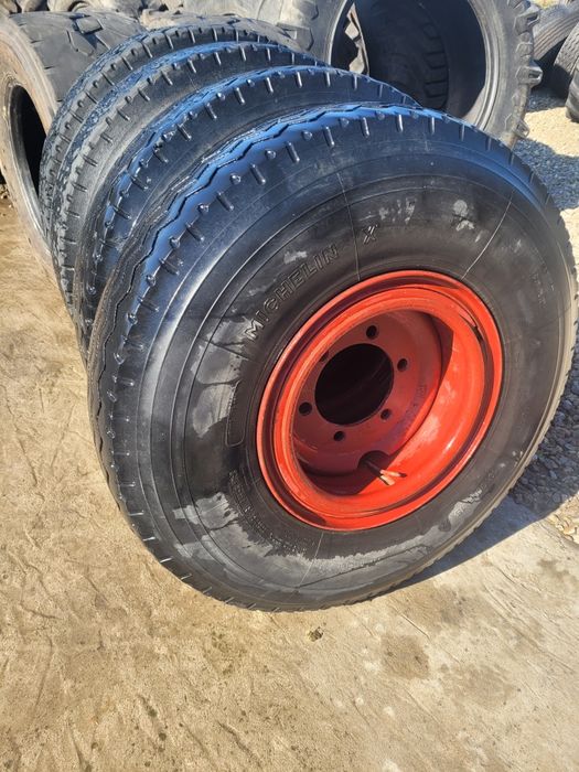 Jante complecte Remorcă, Michelin 10.00 R15 /9.00-16 (18ply) 6prezoane  (5000 kg/anvelopă)