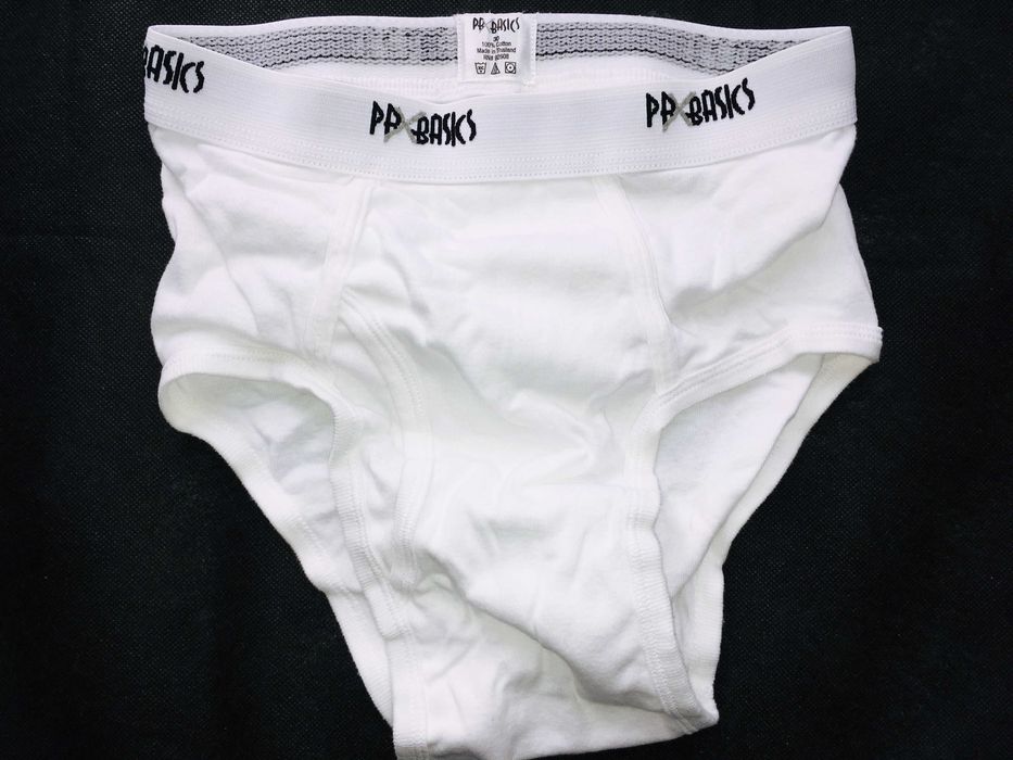 VINTAGE 2001 Made in Thailand PBXBASICS® White Briefs 9-Pack — W30