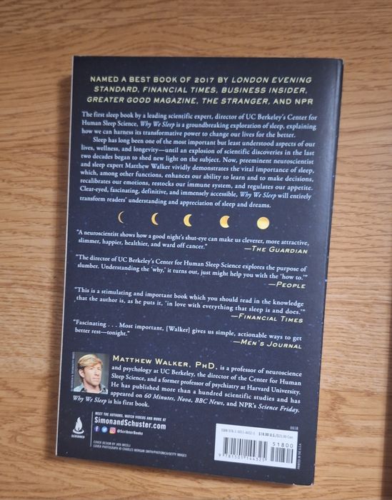 Why We Sleep книга (USA) – Matthew Walker НОВА