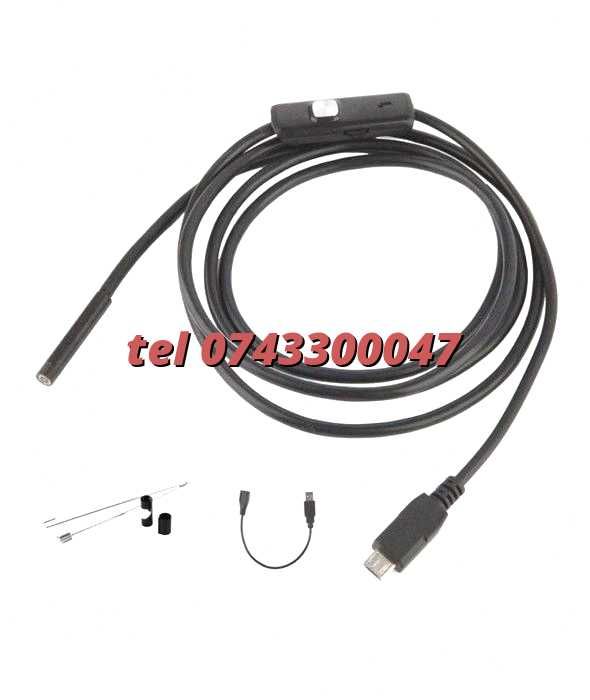 Camera Video Endoscopica Rigida De Inspectie Android / Pc Micro Piesa Conectare Usb 2 M Pentru Conectare Dispozitive Usb Compatibile