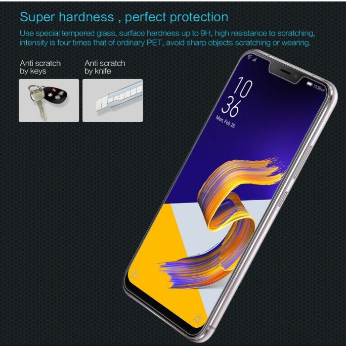 Folie Sticla pt Asus Zenfone 5 ZE620KL, Zenfone Max Plus M1 ZB570KL