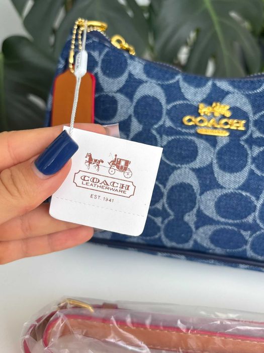 Geanta Coach Terry denim