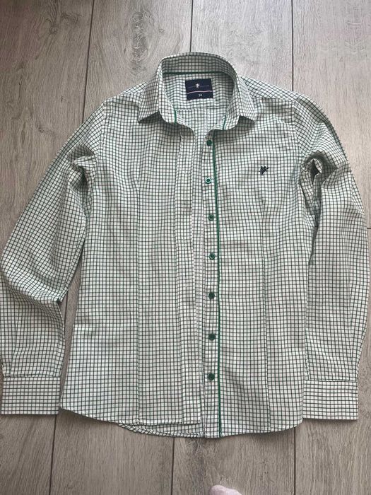 Vand camasa marimea 34 Denim Culture verde-alb