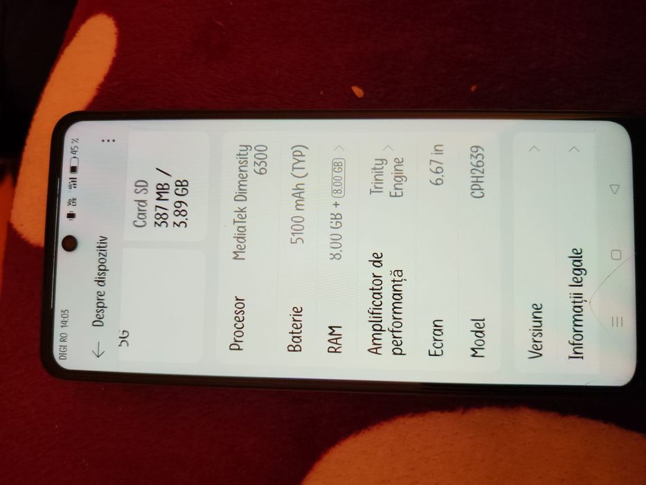 Vând  oppo A80 5G SI UN REDMI NOTE 12 S