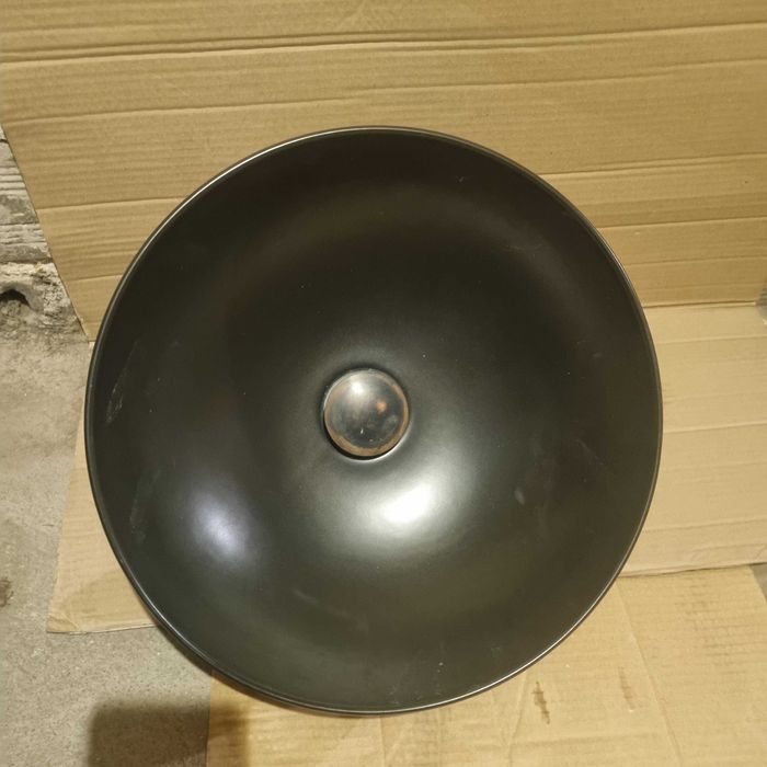 Италианска мивка GSI – черен мат за монтаж върху плот + гофре