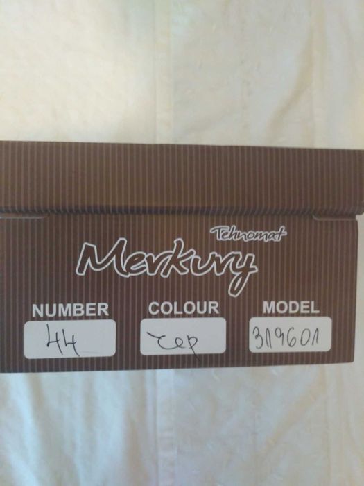 Обувки черни мъжки с връзки 44