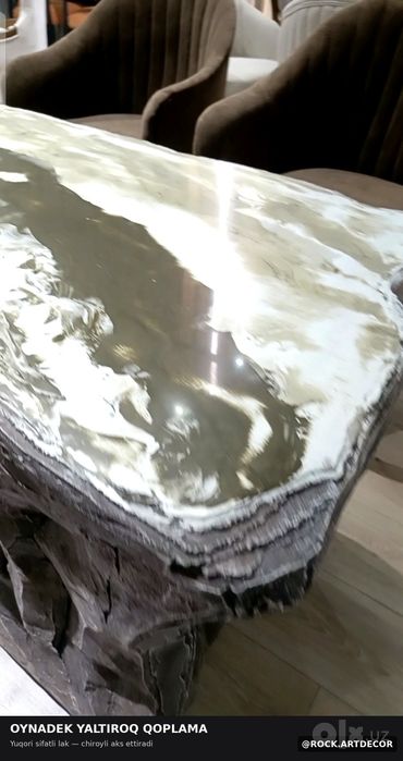 Арт бетон стол обеденный и журнальный