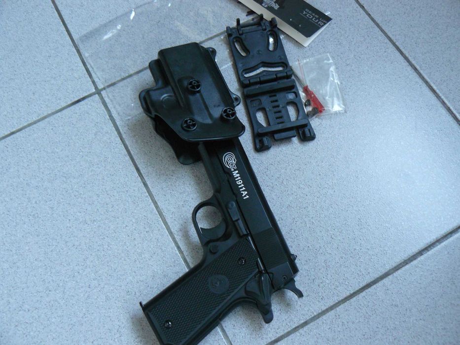 Toc Pistol COLT 1911 Curea PRIMAL GEAR Din Polymer,Nou,Negru,Cu Blocaj