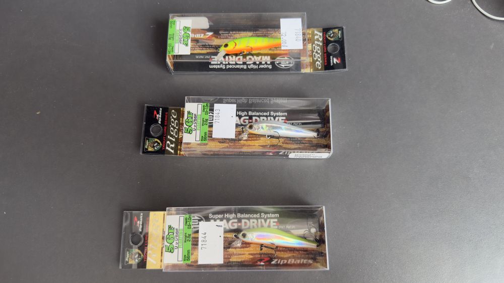 Оригинальные воблеры ZipBaits Rigge 56F