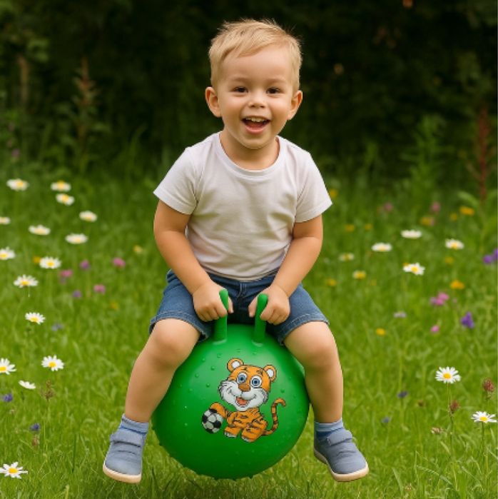 Детска топка за скачане с дръжки – забавление и активност в едно