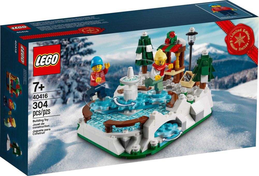 Vand set Lego Seasonal, de Craciun, 40416, Ice Skating Rink