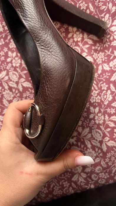 Pantofi Gucci piele maro 38