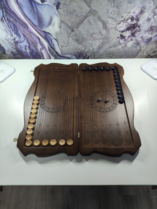 Нарды из массива бука. 60см.