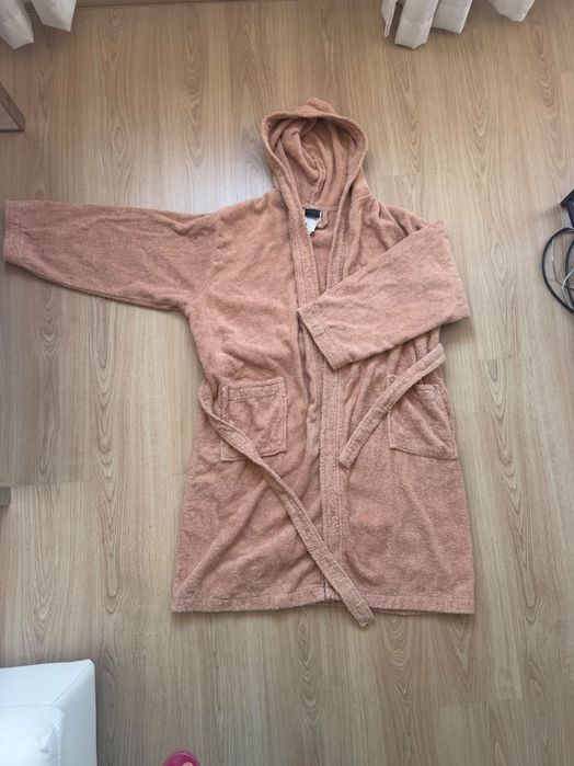 Нов. Халат за баня с качулка Petra 100% памук размер L/XL