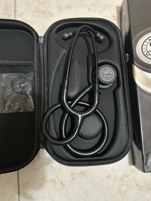 Pachet Stetoscop  Littman Clasic 3 negru cu borseta