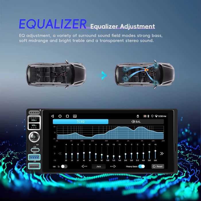 Мултимедия Carplay Android Auto плеър единичен дин навигация автомобил