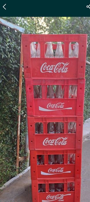 Ящик Кола с бутылками