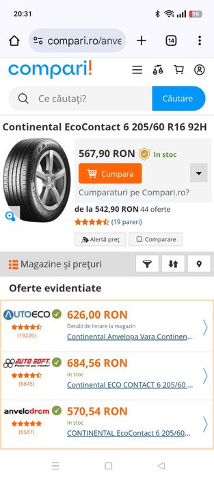 Vând  cauciucuri 205 60 r16 noi