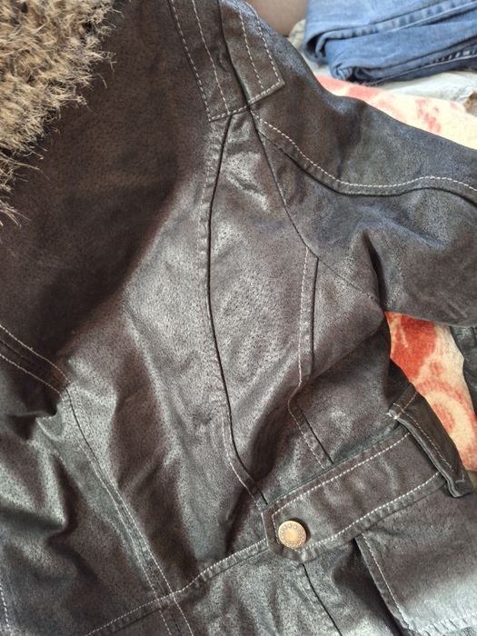 Палто  естествена кожа