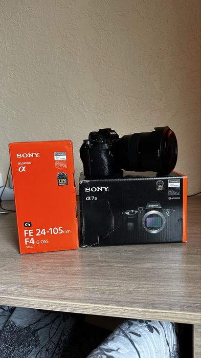 Sony Alpha 7 III + Обьектив 24-105 в идеальном состоянии.