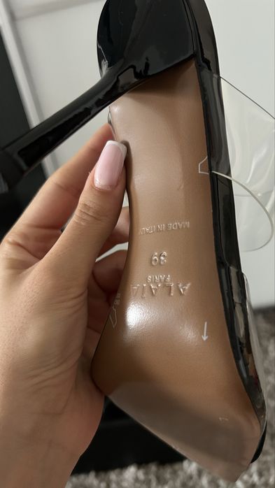 Pantofi Alaia Coeur piele naturala pe stoc